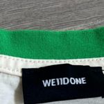 We11done Rabbit Print T Shirt Size Small Cream Green Crew Neck Size Small Photo 2