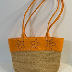 Bath & Body Works  Orange Starfish Straw Shoulder Bag Photo 0