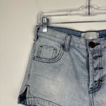 One Teaspoon  Romeos Button Fly Distressed Denim Shorts Size 25 Photo 3