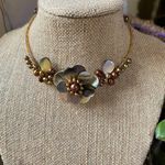 Flower Shell Pearl Choker Necklace Multi Photo 3