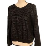 ASOS  black textured zebra pattern size 14 sweatshirt. Photo 2