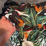 NWT reversible Hawaiian print palm high waisted bikini Black Size XS Photo 4