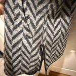 Talbots  Black and Gray Chevron Coat size S Photo 4
