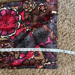 Trina Turk  Silk Floral Black Red Purple Long Sleeve Dress Size 6 Photo 15