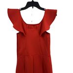 Yumi Kim Red Under Your Spell Mini Dress Off Shoulder Ruffle Detail Scuba Sm New Photo 2