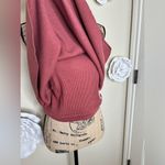 Free People Carolina Ribbed Tank Top in Dusty Rosewood with Open Back Sz M Photo 3