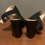 Tahari  Margaret 3 Women's Black Open Toe Sandals Block Heel Shoes Size 7 EUC Photo 4