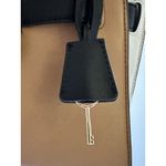 Michael Kors  Hamilton Traveler Tan Blk & White Leather Messenger Crossbody Purse Photo 3