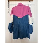 Nike Women's Icon Clash Pink Teal White Track Jacket Windbreaker Full Zip Size S Photo 2