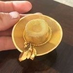 Vintage Cow Girl Hat Brooch Photo 0