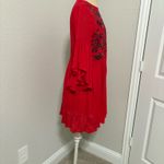 Altar'd State  Red Dress with Blue Embroidery Photo 4