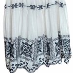 Solitaire NWT  White Blue Embroidered Swim Cover‎ Sz S Photo 5
