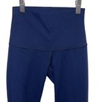 Lululemon Womens Wunder Under Crop High-Rise Roll Down Scallop Leggings Navy XS Photo 1