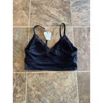 Aerie  Sunnie Blossom Lace Padded Triangle Bralette
True Black Size Small Photo 7