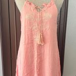 Love Tree Light Pink Embroidered Peasant Mini Dress Photo 0
