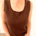 Vintage Chocolate Brown Tank Top Size M Photo 1