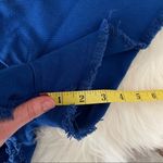 90s Vintage Cobalt Blue High Waisted Shorts Denim Cut Offs Size 9 Photo 4