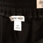 Nine West Women’s black belted pull on dress slacks pants tapered medium 8-10 NWT Photo 5