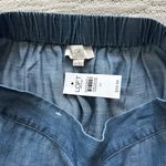 Loft Blue Jean Ruffle Skirt Photo 1