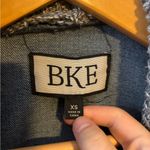 BKE  Denim Jacket with Knit Collar Photo 4