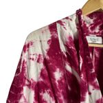 S/W/F Magenta Tie Dye Print Plunge V Photo 7