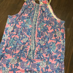 Lilly Pulitzer  Gold Chain Collar Women's Sleeveless Top Xl Tank Top Photo 0