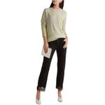 Equipment  Rei Intarsia Cashmere Sweater in Chartreuse Yellow Small NWOT Photo 8