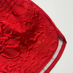 Adidas • Solid Red Quilted Stitch Shorts Photo 3