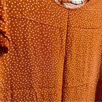 Ces Femme Orange Flutter Sleeve Blouse (667) Size L Photo 1