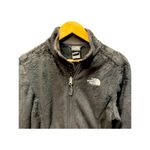 The North Face ‎ Osito Full Zip Jacket Sz S Black White Logo Fleece Coat Photo 3