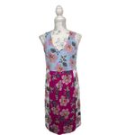J.Jill Floral Patchwork Sleeveless Knit V Neck Dress Women's Size XS NWT Photo 1