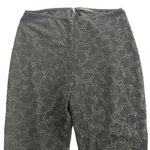 Betsey Johnson Vintage Evening Jacquard lace shimmer fabric cropped flared pants Photo 3