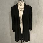 Susan Graver  Black Open Front Cardigan Size XL Photo 3