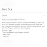 Oceanus Swimwear X PLAYBOY Esther Bikini Set Size Small White Photo 7