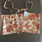 Free People  Intimately Halter/Bandeau Top.100% Cotton Floral.Size Med. Photo 4