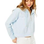 Lilly Pulitzer  - NWT Kirstie Long Sleeve Hoodie Pastel Lunar Blue Sz XXS Photo 1