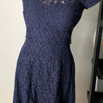 White House | Black Market  blue lacy dress size 2 Photo 0