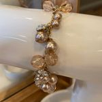 NIB  England Jewellery Bracelet with Blush and Gold Charms Photo 3