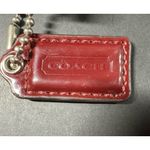 Coach 3 Color Wine Metallic Silver Signature C Striped Wristlet 47790 Burgundy Photo 3