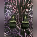 MIA EUC Vintage Y2K Platform Sandals with floral beading pattern size 5 Photo 1