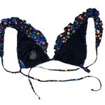 EXPRESS Bikini Top Floral Ruffle Swimsuit Swim S Small New Photo 3