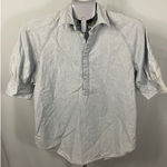 Ralph Lauren Polo  Chambray Button Up Shirt Size 8‎ Blue Short Sleeve Photo 0