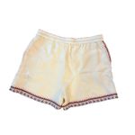 Johnny Was  Short Set XL  Silk Blend Satin Birds Artsy Photo 7