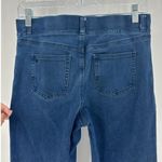 Betabrand  denim straight leg mid rise business casual everyday school comfy Photo 4