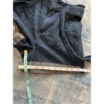 EXPRESS Super High Rise Dark Wash Belted Shortie Cuffed Denim Shorts Size 2 Photo 6