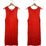 Opening Ceremony Knit Pleated Mini Dress Womens Small Orange Cocktail Party Chic Photo 1