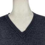 Valentino Jeans Wool Blend V Neck Grandpa Pullover Sweater IT Size 56 Gray Photo 3