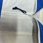 Columbia  Windbreaker Half Zip Blue‎ Cream Mens Size L Vintage Blue White Light Photo 12