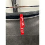 Spanx Metallic Black Faux Leather Moto Edgy Punk Rock Pull On Leggings Size S Photo 2