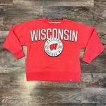 Fanatics  Wisconsin Badgers Red Women’s Crewneck Sweatshirt Size Large Photo 0